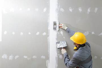 Concrete pouring during commercial concreting floors of building