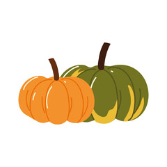 Wall Mural - pumpkins organic icon