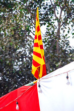 Shiv Baba Flag Waving At Brahmakumaris Center