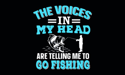 Wall Mural - New Fishing T-shirt Design Template