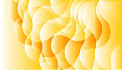 Wall Mural - abstract yellow round pattern wallpaper and background design