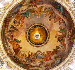 Wall Mural - Frescoes on the dome of the cathedral