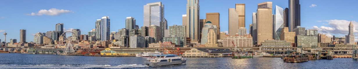 Wall Mural - Seattle skyline panorama