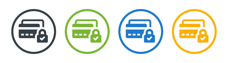 Poster - Credit card password icon. Security payment concept. Vector illustration