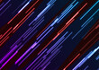 Abstract glowing colorful neon lines futuristic background. Technology vector design