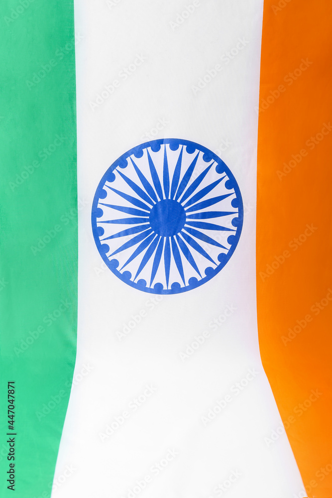 Flag of India as background