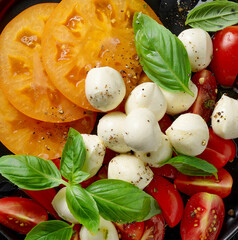 Wall Mural - tomato and mozzarella