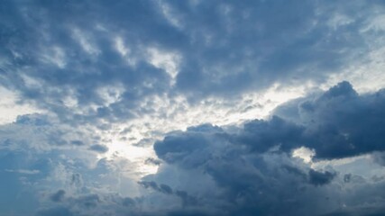 Wall Mural - timelapse of dark clouds moving,4k uhd