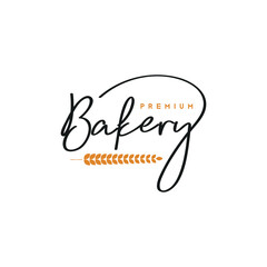 Wall Mural - Bakery logo, icon and vector