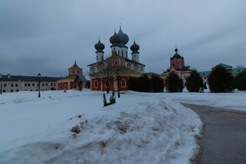 view of the monastery in Russia