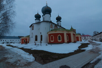 view of the monastery in Russia