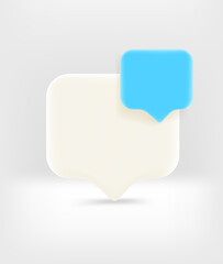 Poster - Speech cloud with copy space. Template for a text