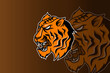 tiger mascot logo for electronic sport gaming logo