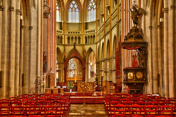 Wall Mural - Quimper, France - may 16 2021 : Saint Corentin cathedral