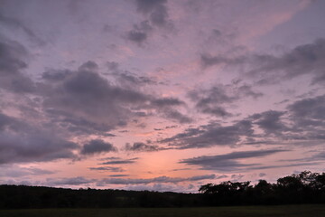 sunset in the clouds