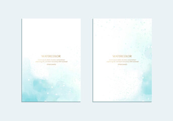 watercolor background with blue background, soft drawing texture