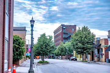 Rock hill south carolina downtown in the morning