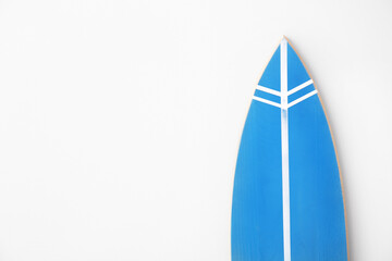 Sticker - Blue surfboard on white background