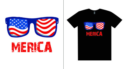 USA printing t-shirt design