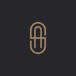 Initial letter AS, SA logo template, gold color on black background.