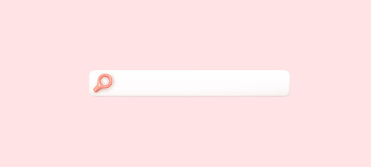 Wall Mural - search bar template for website. navigation search for browser. vector illustration