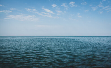 Canvas Print - blue sky and sea