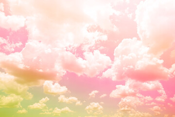 Wall Mural - Abstract sky and cloud background in pastel, colorful colored