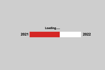 Wall Mural - 2022 is loading 