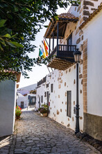 Calle Juan Bethencourt In The Small Town Of Betancuria, The Ancient Capital Of The Canary Island Of Fuerteventura