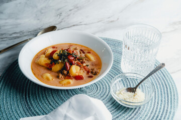 Wall Mural - Italian Sausage Gnocchi Soup