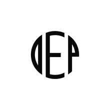 DEP Letter Logo Design. DEP Letter In Circle Shape. DEP Creative Three Letter Logo. Logo With Three Letters. DEP Circle Logo. DEP Letter Vector Design Logo 