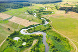 Fototapeta Krajobraz - Meandry rzeki Liwiec