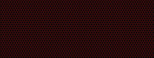 Abstract Background Of Red Hexagons