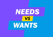 © Shaper - Conflict of need vs. want vector illustration.