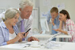 © aletia2011 - senior couple working in office