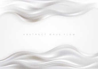 Wall Mural - Modern flow poster Wave Liquid shape Design element