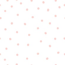 Seamless Pattern With Pink Dots