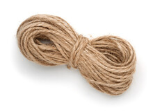 Top View Of Natural Jute Twine
