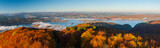 Fototapeta Fototapety na ścianę - Solina Lake at autumn sunrise, Solina, Polańczyk, Bieszczady, sunrise