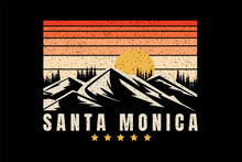 T-shirt Santa Monica Mountains Sunshine Star