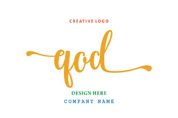 QOD lettering logo is simple, easy to understand and authoritative