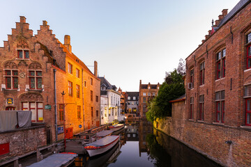 Wall Mural - Typical architecture in Bruges in Belgium on June 2021