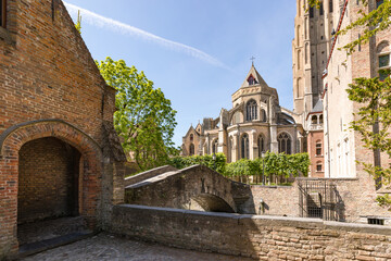 Wall Mural - Saint Boniface bridge in Bruges in Belgium