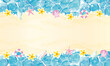 © ヨーグル - 夏の青いリゾート　背景イラスト　