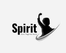 Silhouette Human Power Spirit Expression Freedom Logo Template Illustration Inspiration