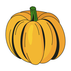 Sticker - Isolated pumpkin vegetable