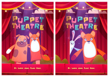 Puppet Theatre Posters With Animals Dolls