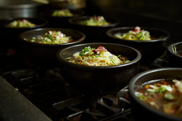 Poster - Haejangguk being cooked in a pot