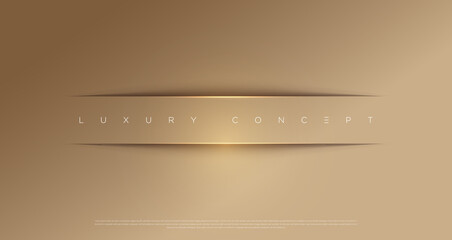 vector abstract golden luxury backgrounds with light effected geometric graphic elements, cuts, stri