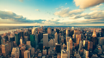 Fototapete - Vue aérienne sur Manhattan.
